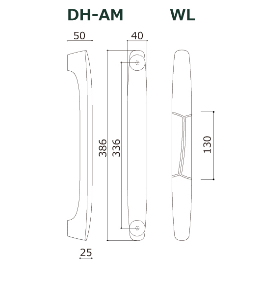 木製ドアハンドル=DH-AM=すがたかたち 木製ドアハンドル=DH-AM=すがたかたち