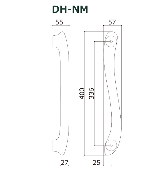 木製ドアハンドル=DH-NM=すがたかたち